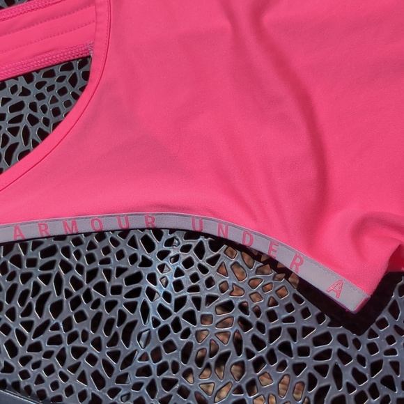 Under Armour Hot Pink Racer Back Tank - Picture 2 of 6